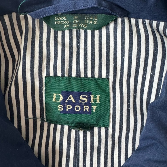 Ash Sport Navy and White Striped Jacket Preppy Coastal - Picture 2 of 10